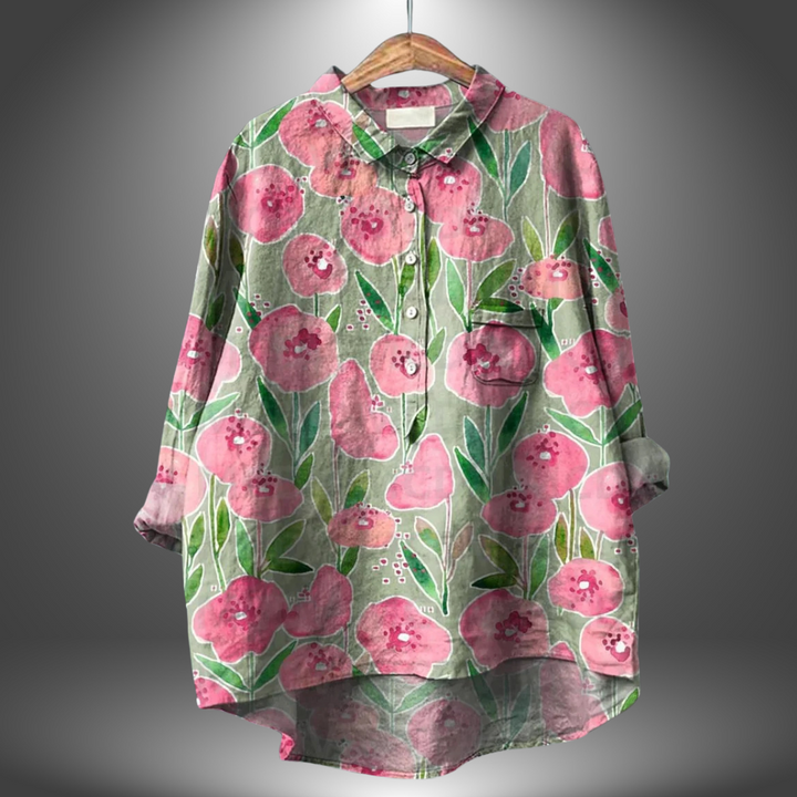 Virginia | Chemise Florale Artisanale pour Femme
