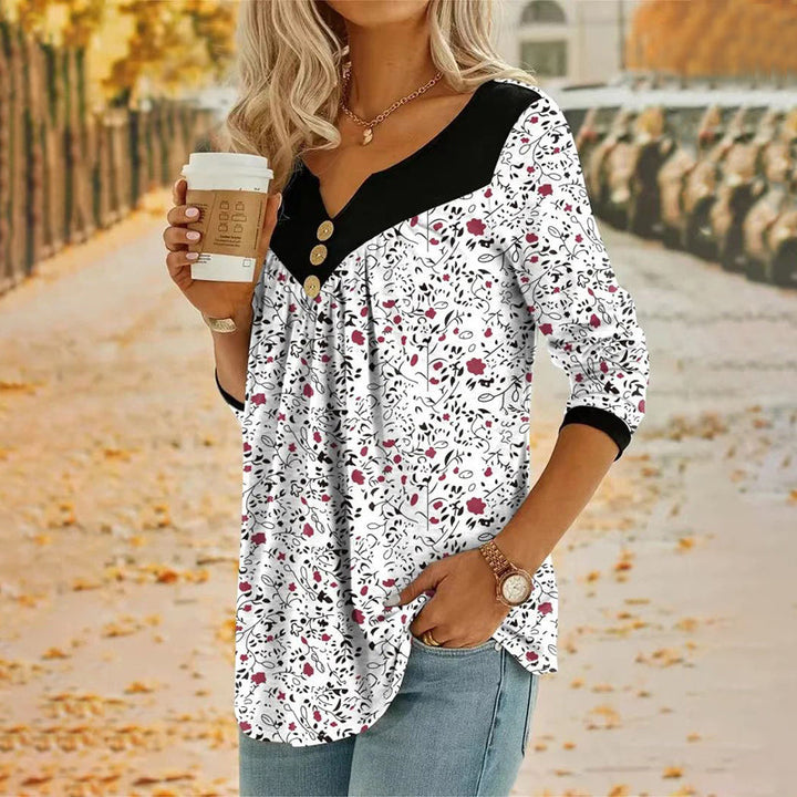 EXELEV™ | Blouse Décontractée À Imprimé Floral