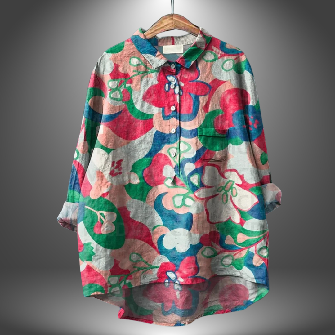 Virginia | Chemise Florale Artisanale pour Femme