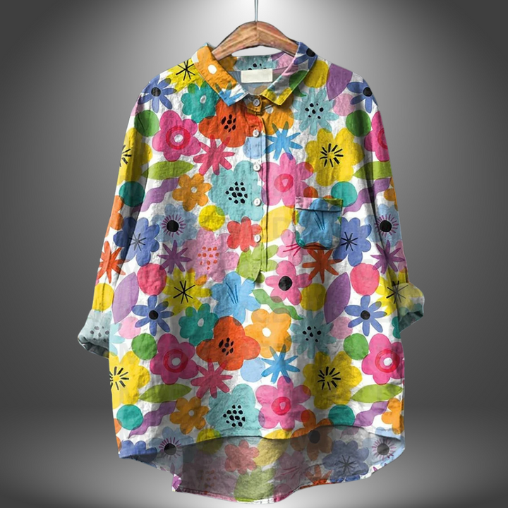 Virginia | Chemise Florale Artisanale pour Femme