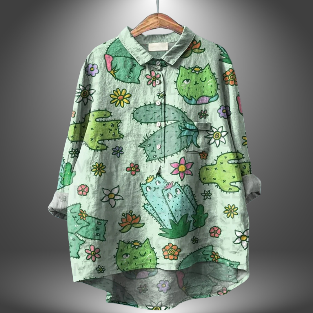 Virginia | Chemise Florale Artisanale pour Femme