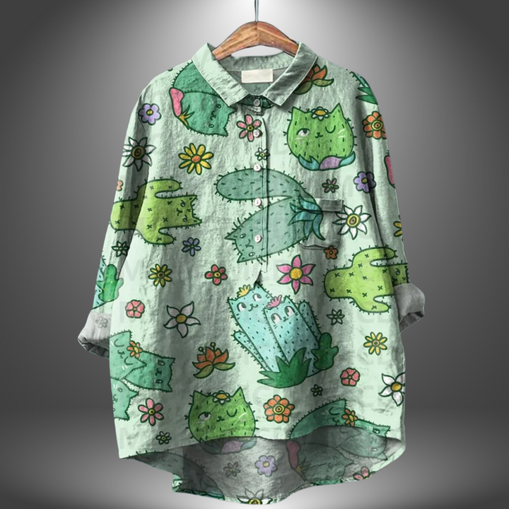 Virginia | Chemise Florale Artisanale pour Femme