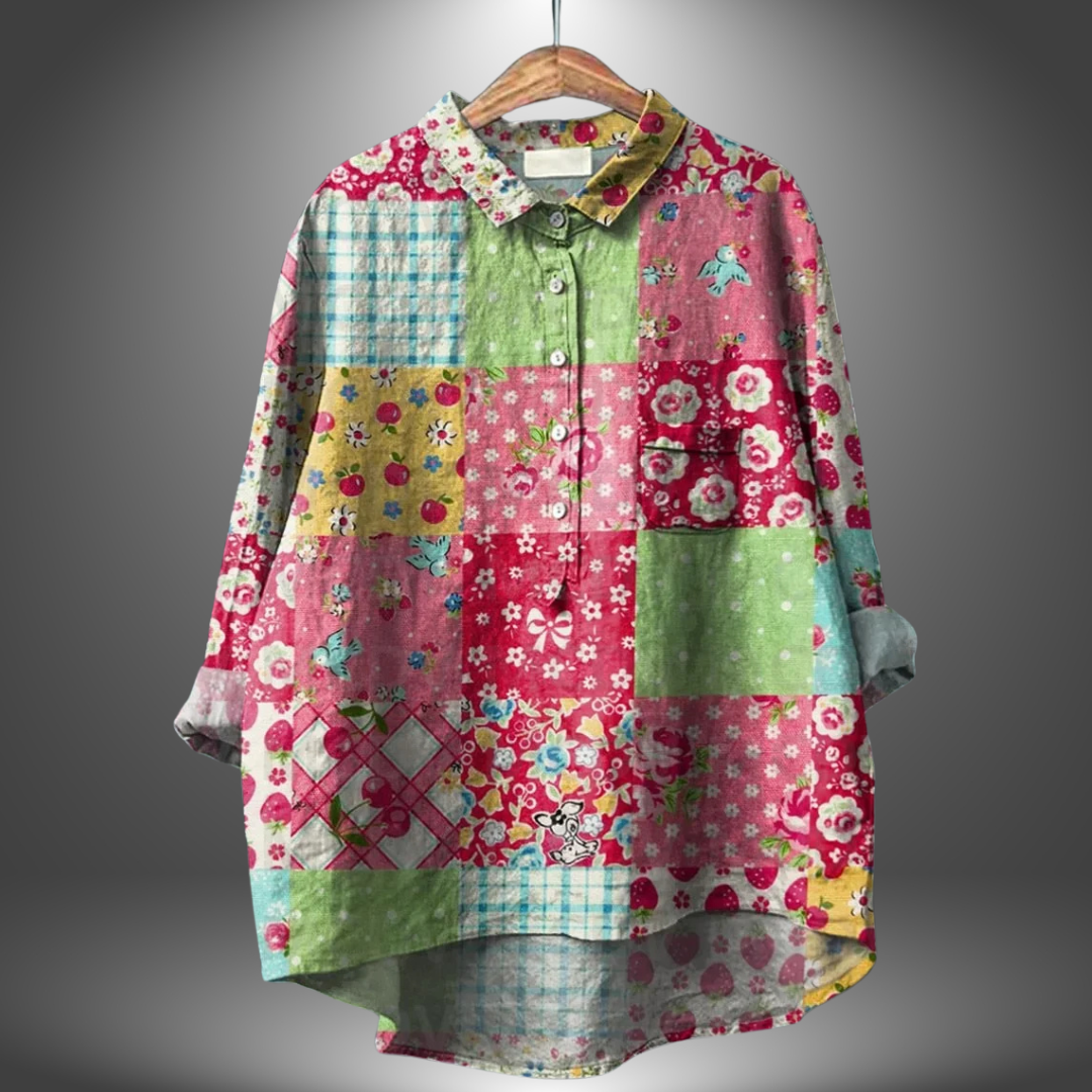 Virginia | Chemise Florale Artisanale pour Femme