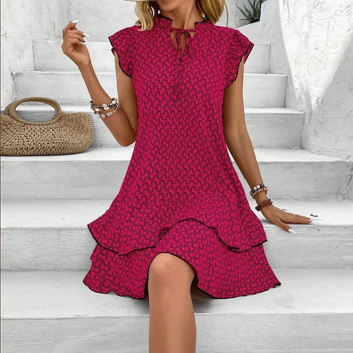 Anette - Elégant Ruffle Mini Robe