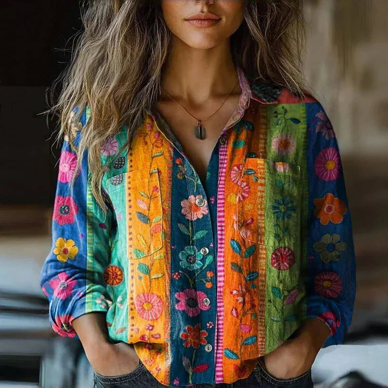 Morena - Chemisier Imprimé Vintage