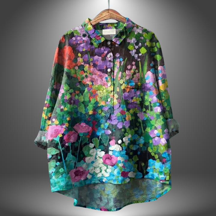 Virginia | Chemise Florale Artisanale pour Femme