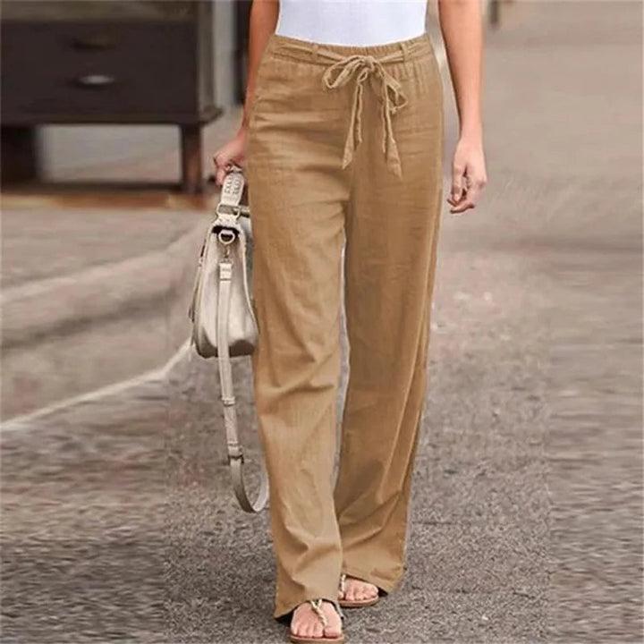 Ilnara - Pantalon Stretch en Lin