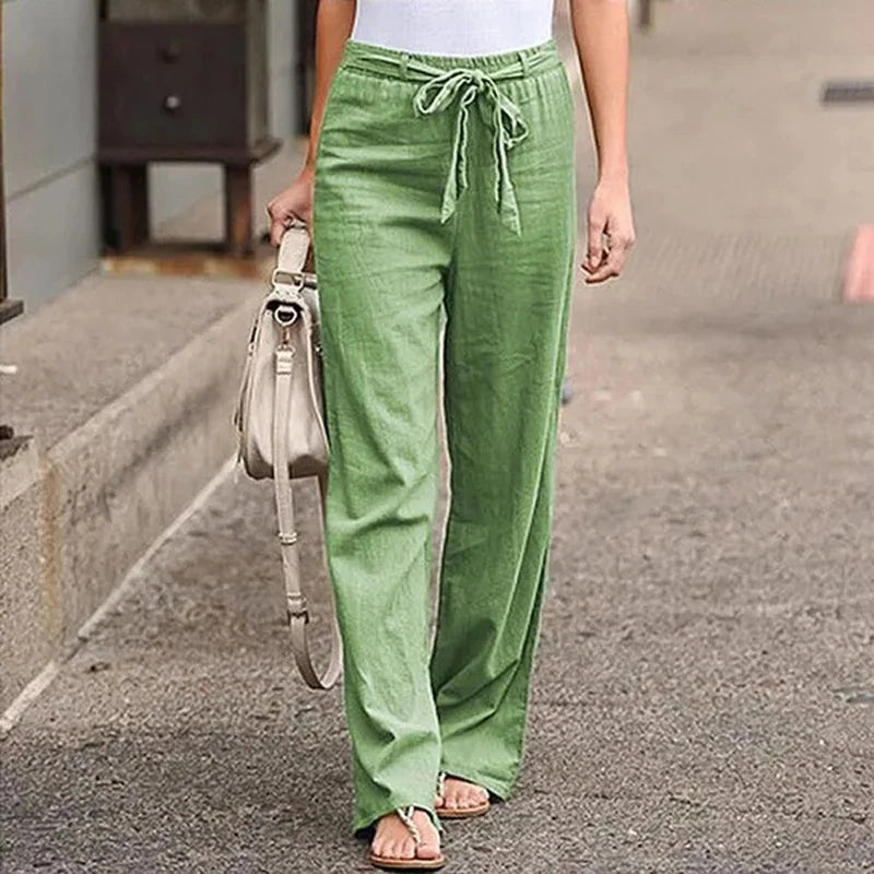 Ilnara - Pantalon Stretch en Lin
