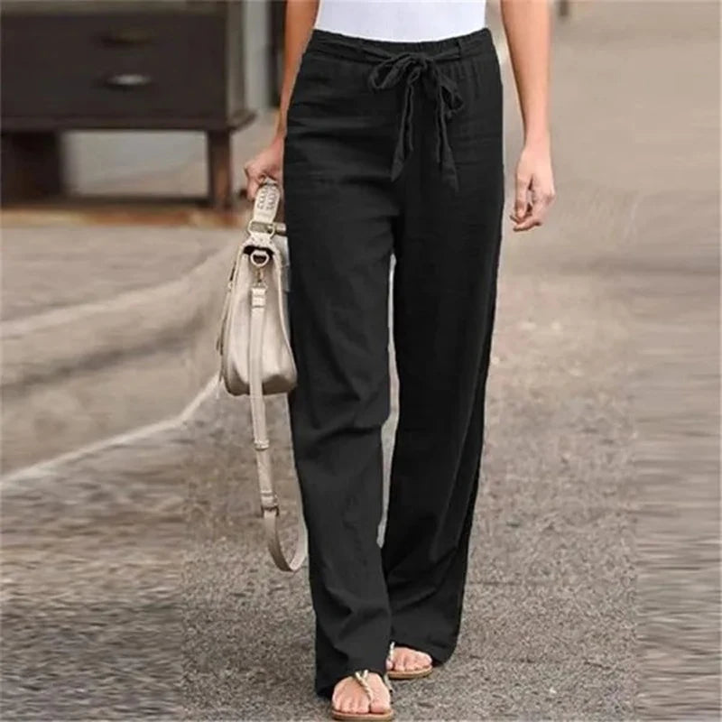 Ilnara - Pantalon Stretch en Lin
