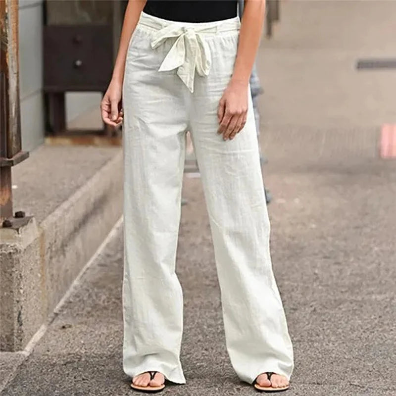 Ilnara - Pantalon Stretch en Lin