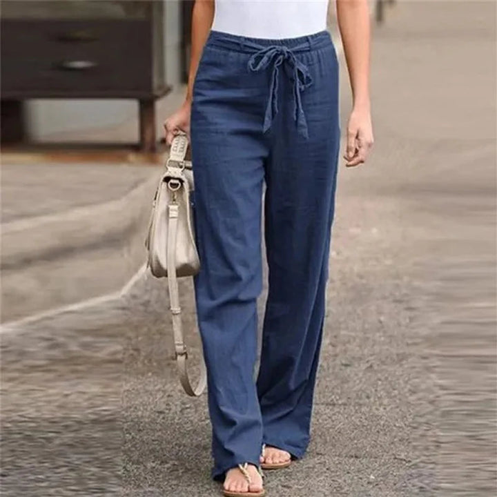 Ilnara - Pantalon Stretch en Lin