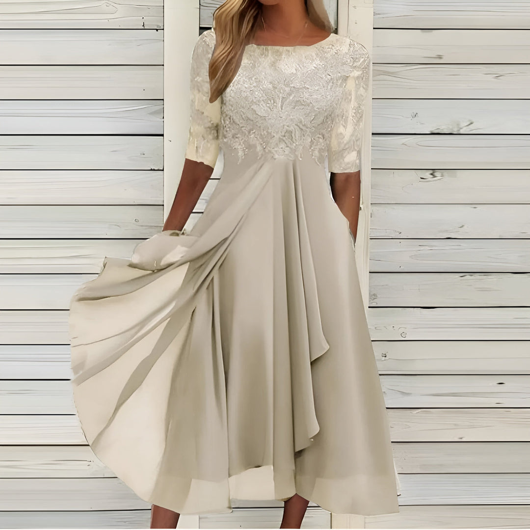 Exelev™ | Robe en Dentelle Élégante